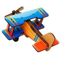 Дитячий дерев'яний 3D конструктор "Турбо планер" Puz-00959, 27 деталей