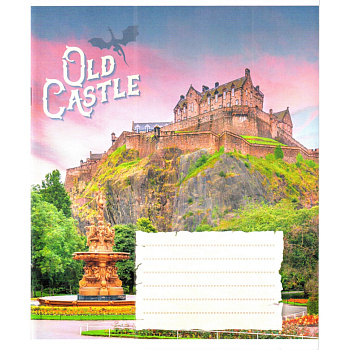 Зошит загальний "Старі замки" 048-600179L-5 у лінію, 48 аркушів (959060)