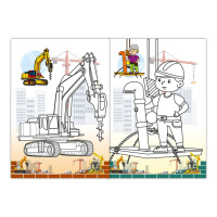 Дитяча розмальовка "На будівництві" РМ-77-02 з маскою