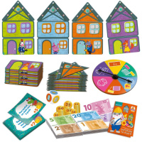 Дитяча настільна гра "Заробляй та будуй" VT2312-04, 48 деталей будинків