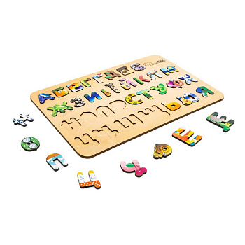 Дитячий дерев'яний сортер А3 Абетка АртA3-30273
