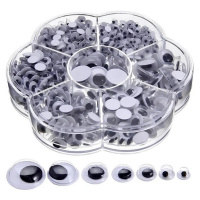 Декоративні оченята для творчості RESTEQ, різних розмірів