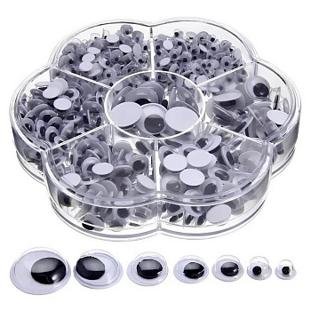 Декоративні оченята для творчості RESTEQ, різних розмірів