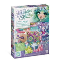 Набір для творчості Зоряні блискітки та фольга Nebulous Stars 11011, 3 шаблони