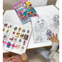 Дитяча книжка-розмальовка "The creative Rainbow" LCB12 зі стікерами