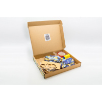 Дерев'яний пазл "Мапа України" Арт-60906 синьо-жовтий 60х90 см