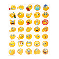 Набір "Емоджі" на магнітах 1366ATS на планшеті 35 елементів 