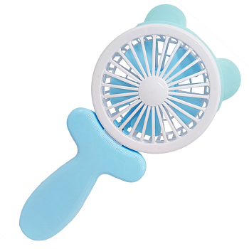 УЦІНКА! Вентилятор ручний портативний "Ведмедик" Bambi VNTR-002-4(Blue)-UC синій