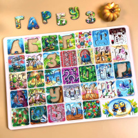 Дерев'яний пазл "Український алфавіт" Ubumblebees (ПСФ138) PSF138