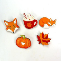 Набір заготовок для створення значків "Яскрава осінь" FDCKW-059