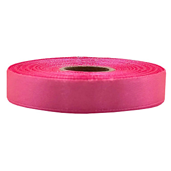 Атласна стрічка для рукоділля АБ-638, 1,2 см x 23 м, малиновий