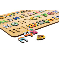 Дитячий дерев'яний сортер А3 Абетка АртA3-30273