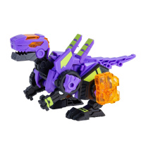 Динозавр-трансформер Раптор-Бот Dinoster EU580840-2 бокс для зберігання, фіолетовий