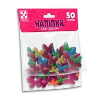 Дитячий набір м'яких наліпок "Метелики" VT4206-56, 50 наліпок