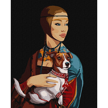 Картина за номерами "Справжній українець" ©111viktoriiaa Ідейка KHO4929 40х50 см