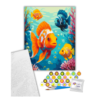 Картина за номерами "Яскраві рибки" Art Craft 11694-AC 40х50 см                                                          