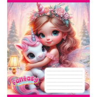 Зошит учнівський "Мій єдиноріг" 012-520170L-3 в лінію, 12 аркушів  