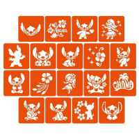 Набір трафаретів для біо-тату "Ліло і Стіч" lilo_stich_5x5_18_1