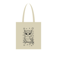 Екосумка для покупок "Сова" Сумка-шоппер 190CCT-3, 38 x 42 см (190г/м2)