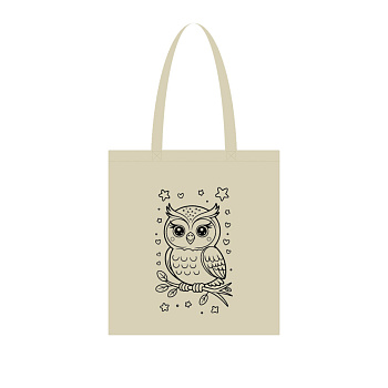 Екосумка для покупок "Сова" Сумка-шоппер 190CCT-3, 38 x 42 см (190г/м2)