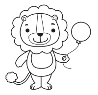 Дитяча розфарбовка для малюків "Лев" 403464, 8 сторінок
