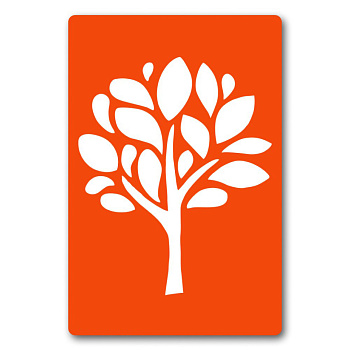 Трафарет для біо-тату Дерево f196-24*34см, розмір 24х34 см