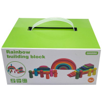 Дитяча дерев'яна іграшка сортер 4 в 1 "Радуга" C15016 