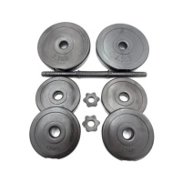 Гантель складальна композитна в пластиковій оболонці Rock pro 11 кг NE-PL-G-011