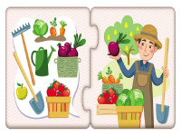 Дитячі пазли-половинки "Професії" 1214010 укр. мовою