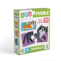 Дитячий пазл "ДУО-Тваринки-половинки" 300689, 24 елемента