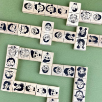 Настільна гра Доміно "Персонажі" 900620 від 2 до 6 гравців 45 елементів 