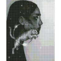 УЦІНКА! Алмазна мозаїка "Сузір'я тигра" AMO7270-UC 40х50 см