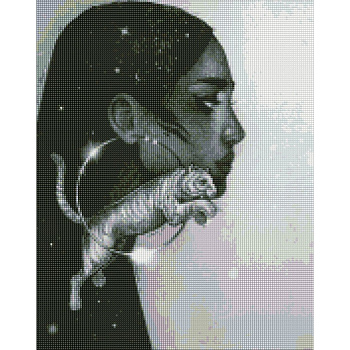 УЦІНКА! Алмазна мозаїка "Сузір'я тигра" AMO7270-UC 40х50 см