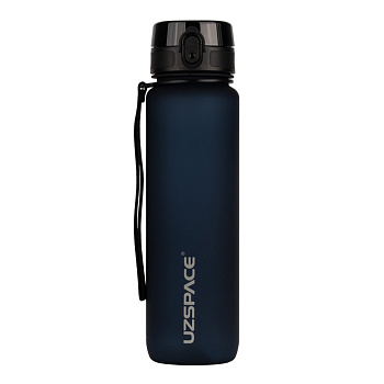 Пляшка для води UZSPACE 3038(Dark-Blue) 1000 мл, темно-синя