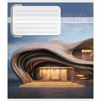 Зошит учнівський "Архітектура" 036-570090K-4 в клітинку, 36 аркушів