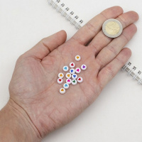 Декоративні намистинки для творчості Серця Dom Busin УТ100031343 в упаковці 170 шт