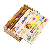 Розвиваюча дерев'яна іграшка-пазл Абетка тварин Puz-91768