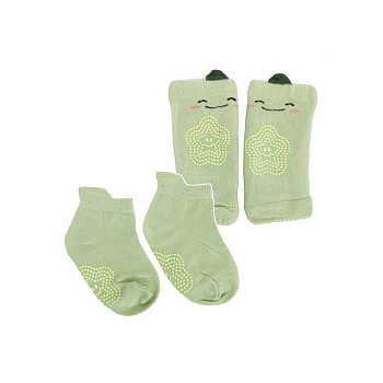 Дитячий набір наколінники і шкарпетки "Огірок" MGZ-0649(Green)