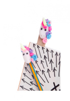 Дитячий набір для ліплення з полімерної глини "Закладки Єдинороги" (ПГ-005) PG-005 закладки для книги