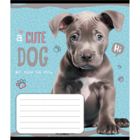 Зошит учнівський "Милий цуценя" 012-520132L-5 в лінію, 12 аркушів 