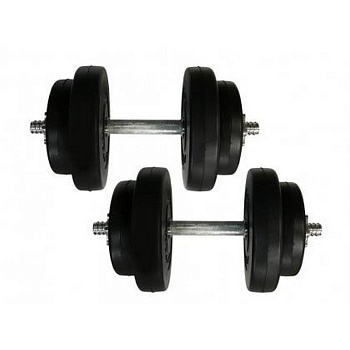 Гантелі набірні композитні Rock Pro-R NE-PL-R-009-2, 2 шт по 9 кг