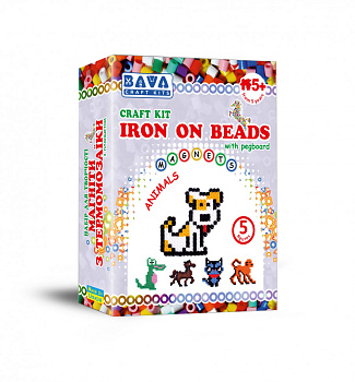 Магніти з термомозаїки "Тварини" (TM-008) набір для творчості