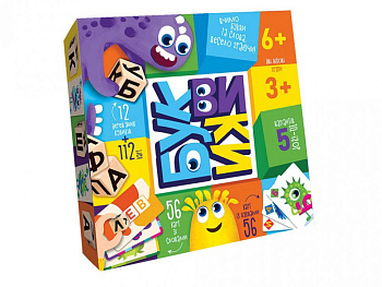 Дитяча розважальна гра "Буквики" G-BU-01U укр. мовою