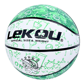 М'яч баскетбольний MS 3805(Green) розмір 7, ПУ, 570-630 грам, 8 панелей