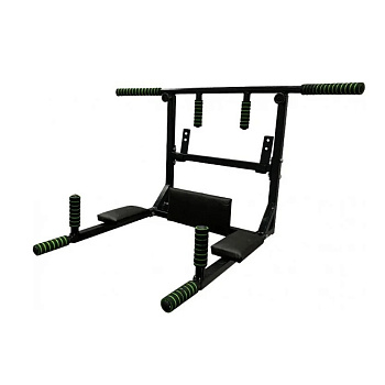 Турнік-бруси настінний Iron 4 в 1 з м'якими ручками чорний NE-TR-4B