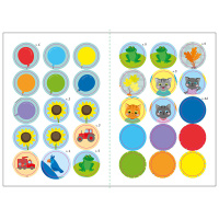 Книга з наклейками Малюк Киць-Киць "Кольори" 1841006, 12 сторінок