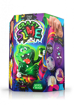 Безпечний набір для проведення дослідів "Crazy Slime" SLM-01 для виготовлення лизунів