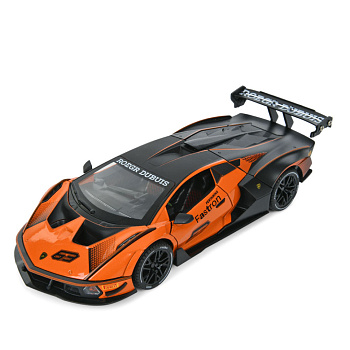 Дитяча інерційна машинка AP-2036(Orange) двері відчиняються, світло та звук, 1:24, 23 см