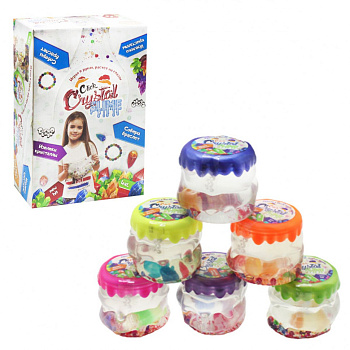 В'язка маса, слайм, лизун "Crystal Slime" CS-01-01, 60г в баночці