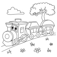 Дитяча книжка-розмальовка "На перегонах" 1806010, 12 сторінок